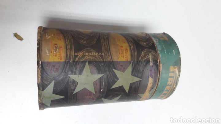 Cajas y cajitas met&aacute;licas: Antiguo bote de Cinta aislante PIRELLI - Foto 3