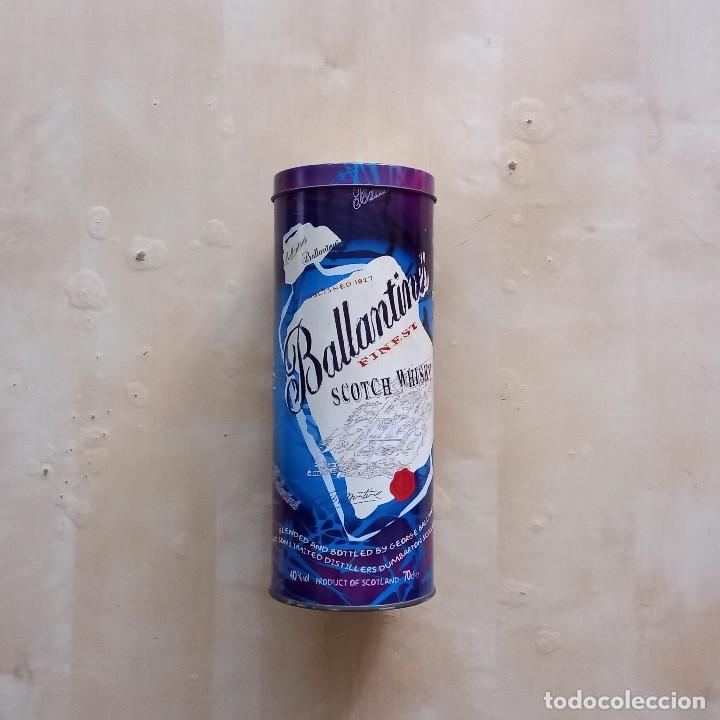Cajas y cajitas met&aacute;licas: LATA BOTE BALLANTINES - Foto 2