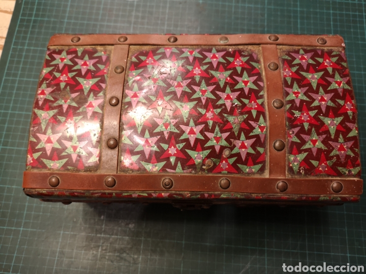 Cajas y cajitas met&aacute;licas: Caja ba&uacute;l madera y chapa - Foto 3