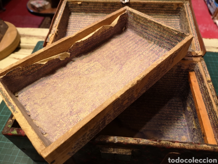 Cajas y cajitas met&aacute;licas: Caja ba&uacute;l madera y chapa - Foto 9
