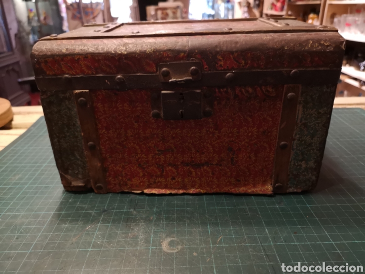 Cajas y cajitas met&aacute;licas: Mini Ba&uacute;l madera y chapa - Foto 2