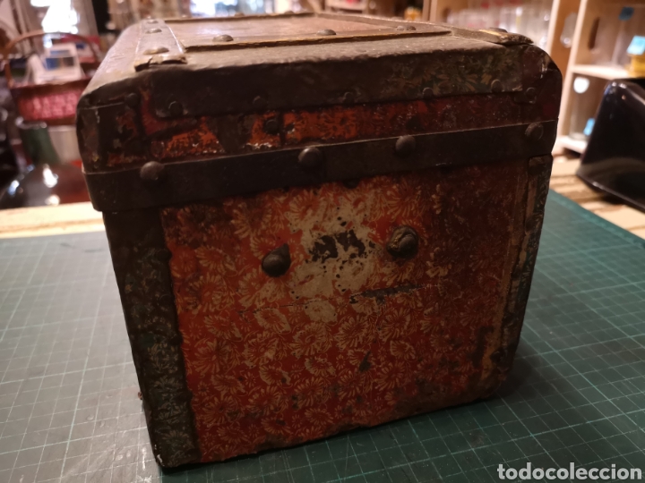 Cajas y cajitas met&aacute;licas: Mini Ba&uacute;l madera y chapa - Foto 4