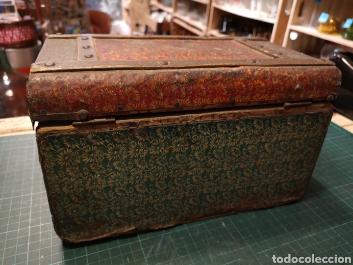Cajas y cajitas met&aacute;licas: Mini Ba&uacute;l madera y chapa - Foto 5