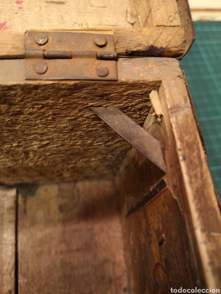 Cajas y cajitas met&aacute;licas: Mini Ba&uacute;l madera y chapa - Foto 13