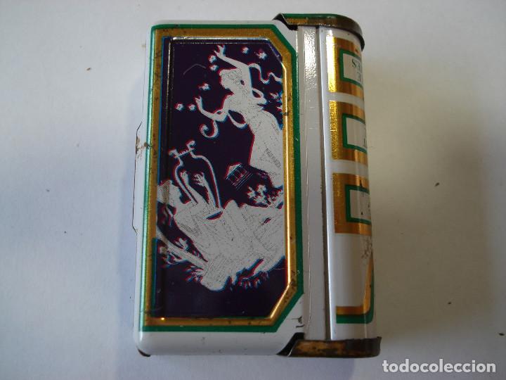 Cajas y cajitas met&aacute;licas: antigua cajite de hojalata de pastillas de menta francesa