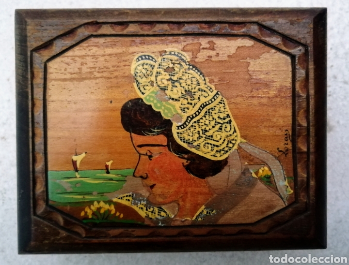 Casse e cassette metalliche: ANTIGUA CAJA DE MADERA. EL ENVIO CERTIFICADO ESTA INCLUIDO.