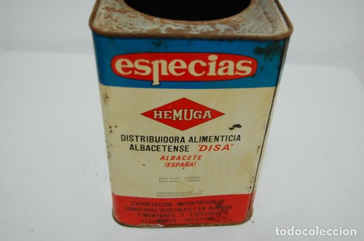 Cajas y cajitas met&aacute;licas: LATA DE ESPECIAS HEMUGA - Foto 3