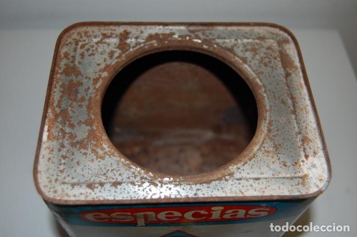 Cajas y cajitas met&aacute;licas: LATA DE ESPECIAS HEMUGA - Foto 4