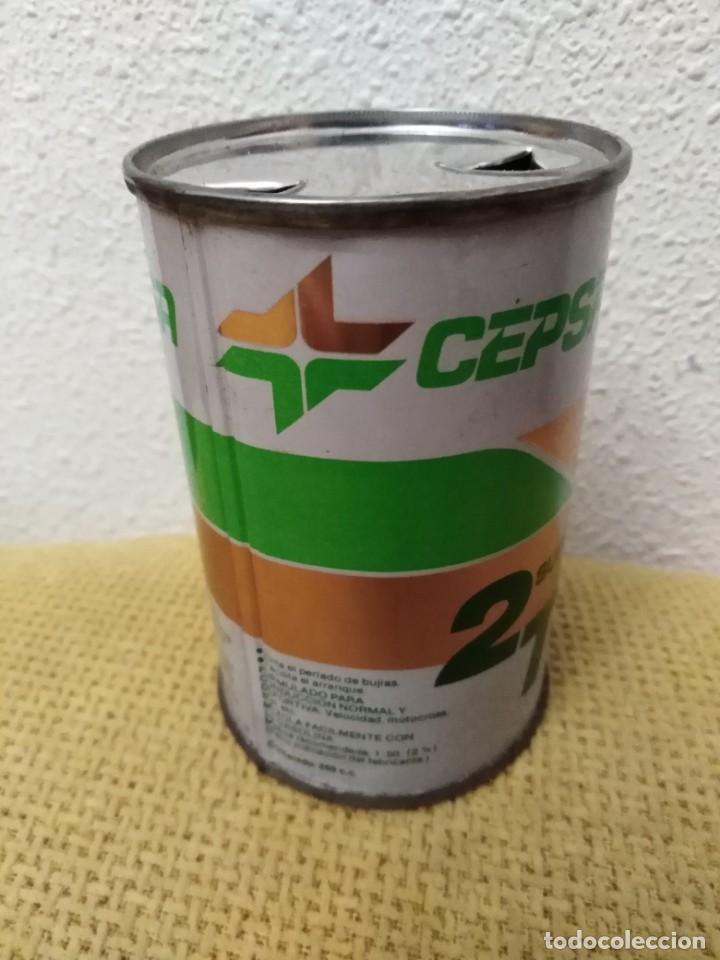 Cajas y cajitas met&aacute;licas: Lata antigua Cepsa 2T Super - Foto 2