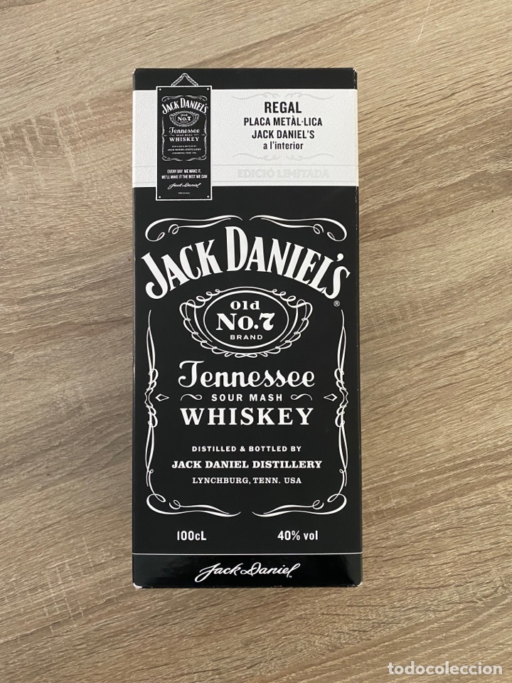 Cajas y cajitas met&aacute;licas: Caja Jack Danniel&rsquo;s biling&uuml;e - Foto 1