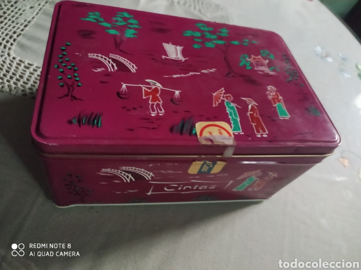 Cajas y cajitas met&aacute;licas: Caja Met&aacute;lica de Cola- Cao Antigua. Cintas