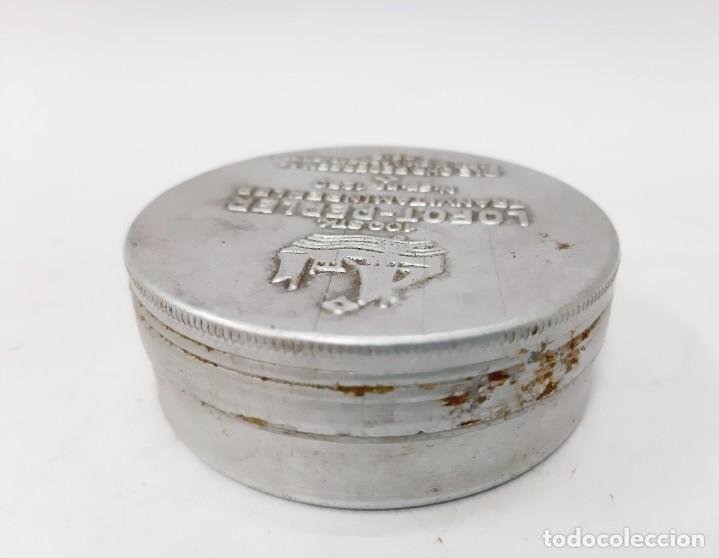 Cajas y cajitas met&aacute;licas: Caja vintage de aluminio con transvitaminas Lofoto Perler, Noruega