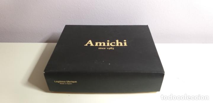 Cajas y cajitas met&aacute;licas: CAJA DE CART&Oacute;N DE PUBLICIDAD 'AMICHI'. 14 CM * 11,5 CM * 4 CM.