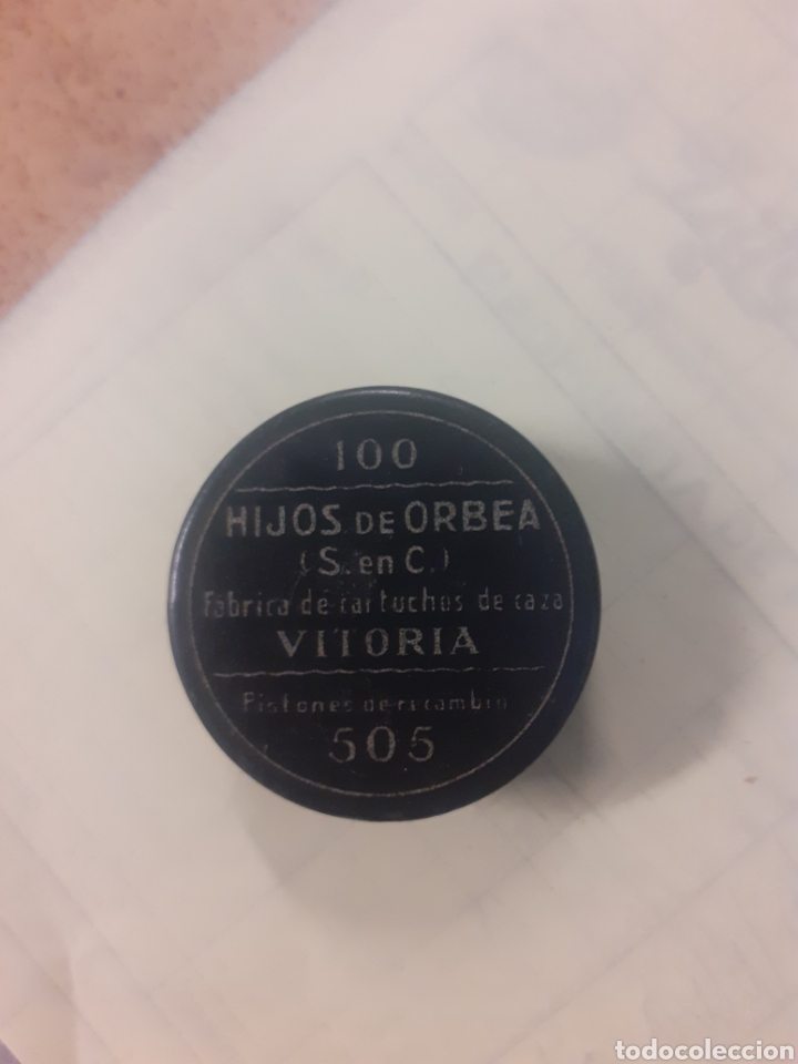 Cajas y cajitas met&aacute;licas: Caja pistones cartuchos de caza hijos de Orbea