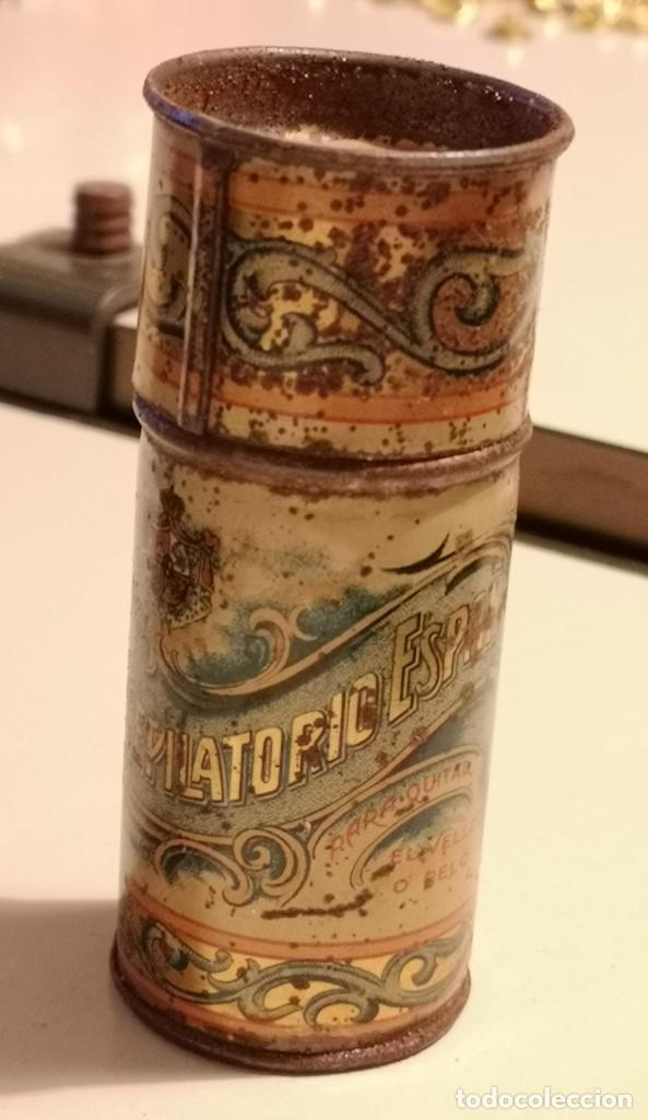 Bo&icirc;tes et petites bo&icirc;tes m&eacute;talliques: CAJA METALICA - DEPILATORIO ESPA&Ntilde;A - para quitar el vello.