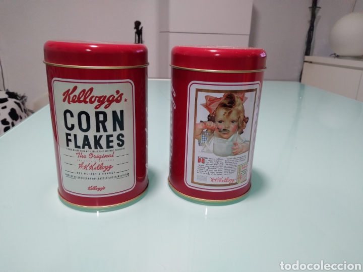 Cajas y cajitas met&aacute;licas: W.K Kellogg botes metalicos - Foto 1