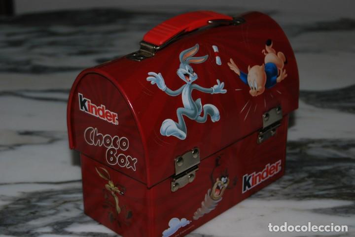 Cajas y cajitas met&aacute;licas: CAB&Aacute;S DE METAL - KINDER CHOCO BOX - LATA - HUCHA - Foto 3