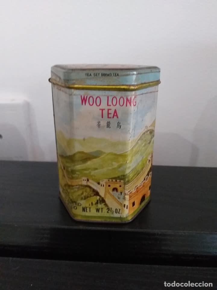 Caixas e caixinhas met&aacute;licas: LATA DE T&Eacute; VINTAGE WOO LOONG TEA
