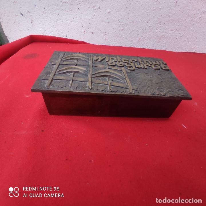 Cajas y cajitas met&aacute;licas: caja con tapa de bronce - Foto 1