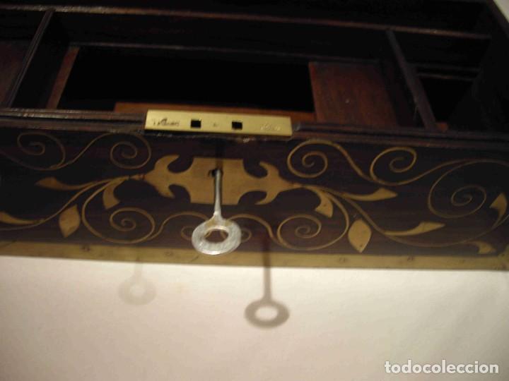 Cajas y cajitas met&aacute;licas: CAJA ESCRITORIO MADERA LATON - Foto 9