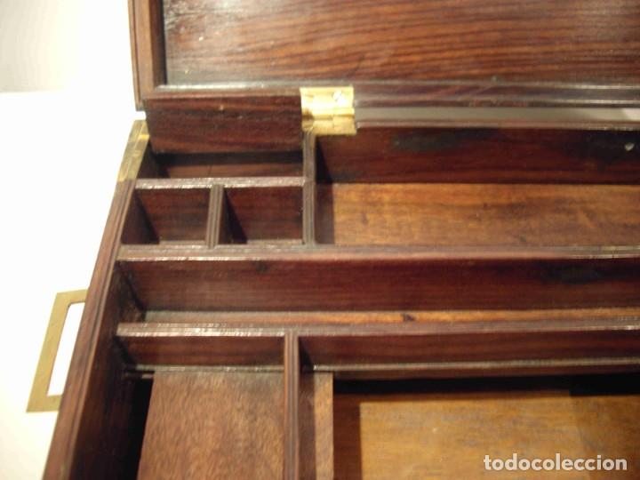 Cajas y cajitas met&aacute;licas: CAJA ESCRITORIO MADERA LATON - Foto 10