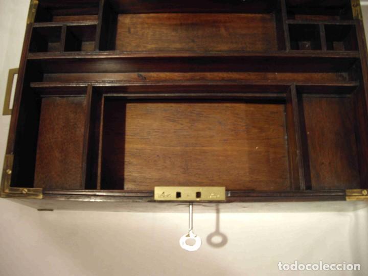 Cajas y cajitas met&aacute;licas: CAJA ESCRITORIO MADERA LATON - Foto 11