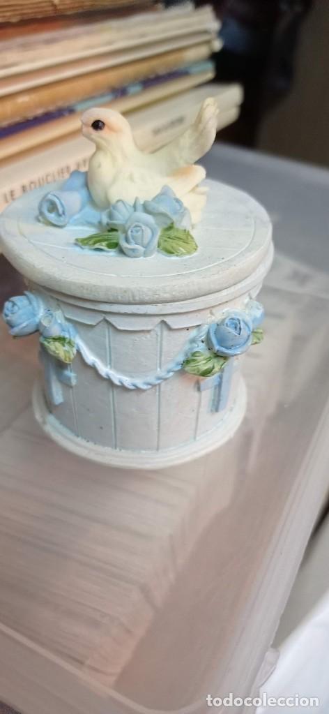 Cajas y cajitas met&aacute;licas: Joyero cajita cer&aacute;mica con doble tapa reversible