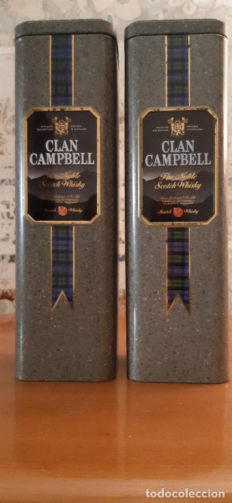 Cajas y cajitas met&aacute;licas: 2 LATAS DE CLAN CAMPBELL - Foto 1