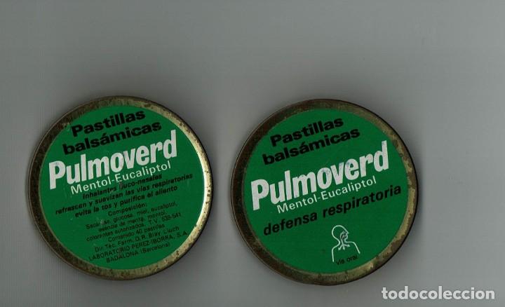 Cajas y cajitas met&aacute;licas: Atigua caja farmacia de hojalata / Pastillas bals&aacute;micas Pulmoverd