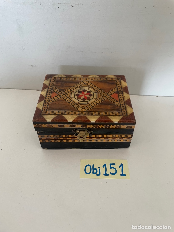 Cajas y cajitas met&aacute;licas: Caja joyero marqueter&iacute;a - Foto 1