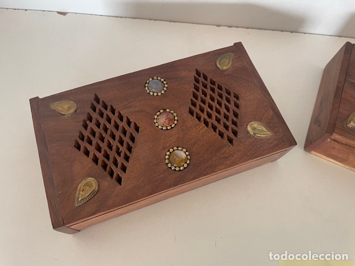 Cajas y cajitas met&aacute;licas: Cajas de madera quemador - Foto 2