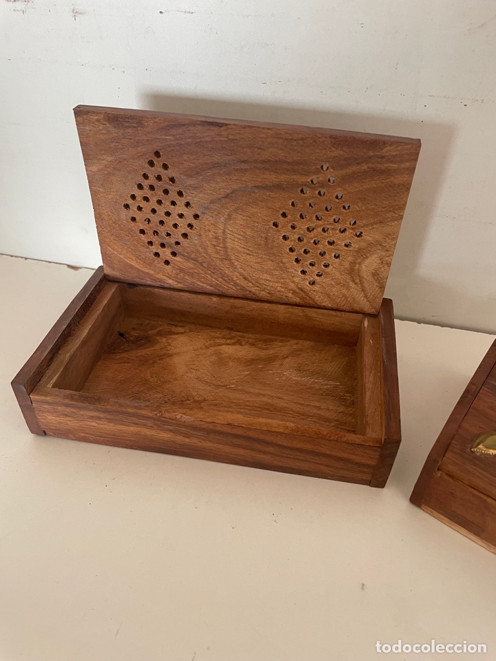 Cajas y cajitas met&aacute;licas: Cajas de madera quemador - Foto 3