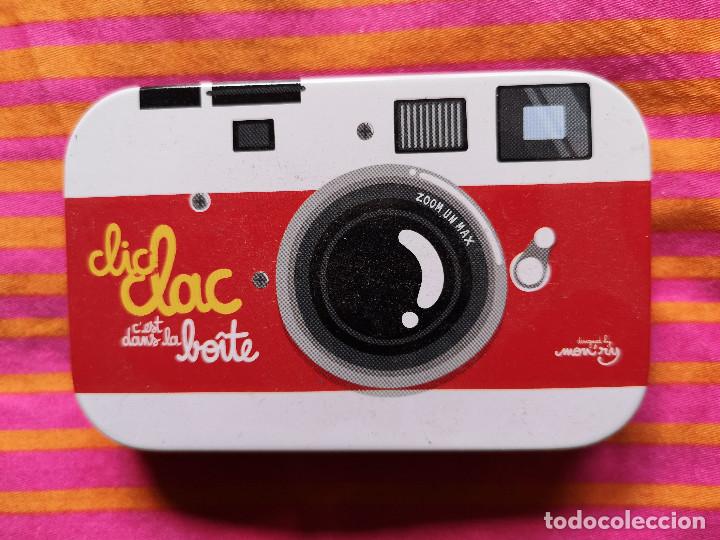 Bo&icirc;tes et petites bo&icirc;tes m&eacute;talliques: CAJA METALICA - CLIC CLAC c'est dans la boite - IMITACI&Oacute;N DE UNA CAMARA DE FOTOS
