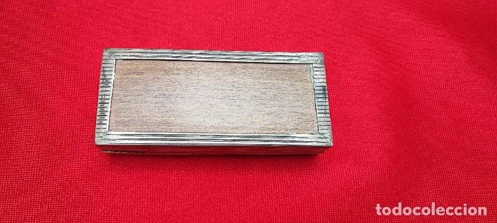Cajas y cajitas met&aacute;licas: ANTIGUA CAJA DE RAP&Eacute; PLATA - Foto 4
