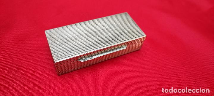 Cajas y cajitas met&aacute;licas: ANTIGUA CAJA DE RAP&Eacute; PLATA - Foto 1