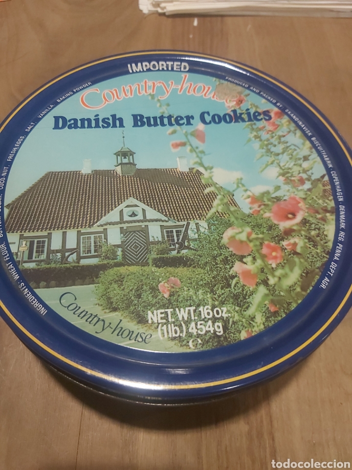 Blechdosen und Kisten: CAJA VAC&Iacute;A DANISH BUTTER COOKIES 454 GRAMOS DINAMARCA VINTAGE
