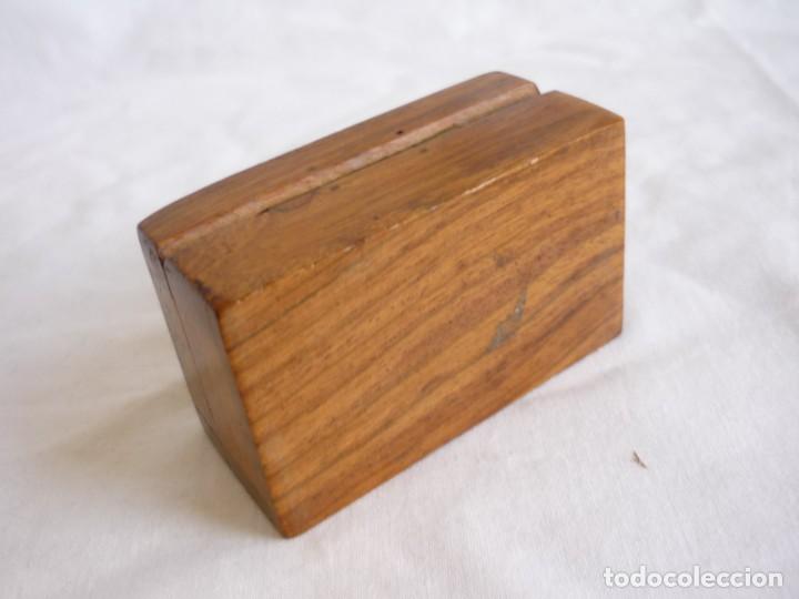 Cajas y cajitas met&aacute;licas: Cajita de madera con ancla de bronce - Foto 7