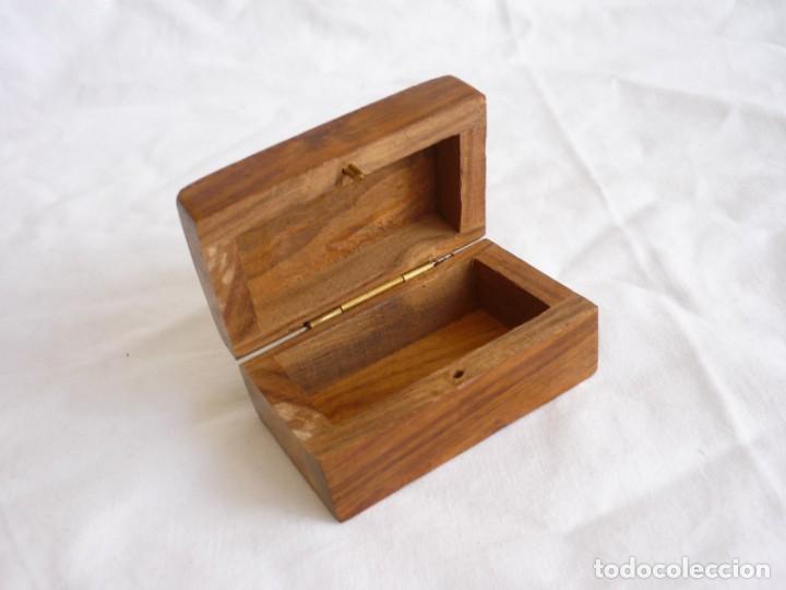 Cajas y cajitas met&aacute;licas: Cajita de madera con ancla de bronce - Foto 8