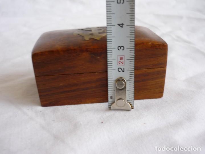 Cajas y cajitas met&aacute;licas: Cajita de madera con ancla de bronce - Foto 11