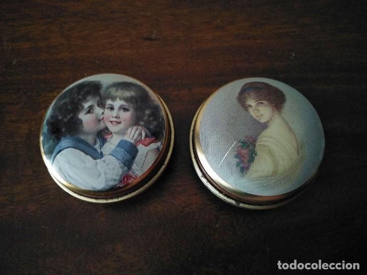 Cajas y cajitas met&aacute;licas: Pareja de pastilleros. - Foto 1