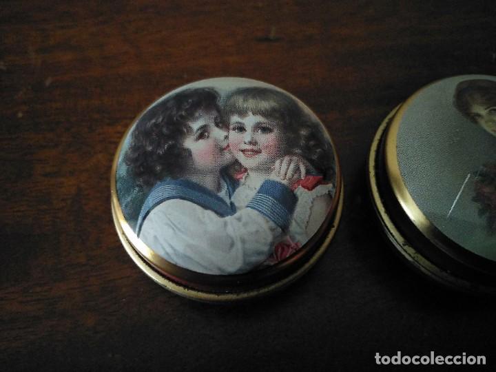 Cajas y cajitas met&aacute;licas: Pareja de pastilleros. - Foto 2