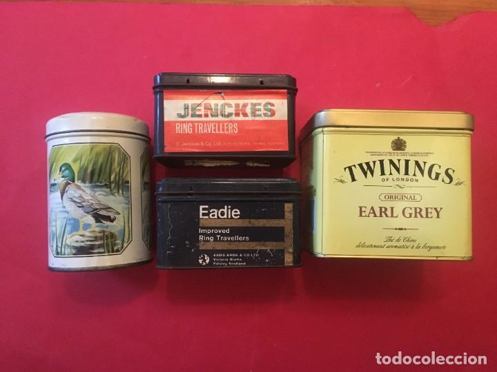 Cajas y cajitas met&aacute;licas: cajitas metalicas lote 4 cajas de jenckes -twinings - eadie y patos