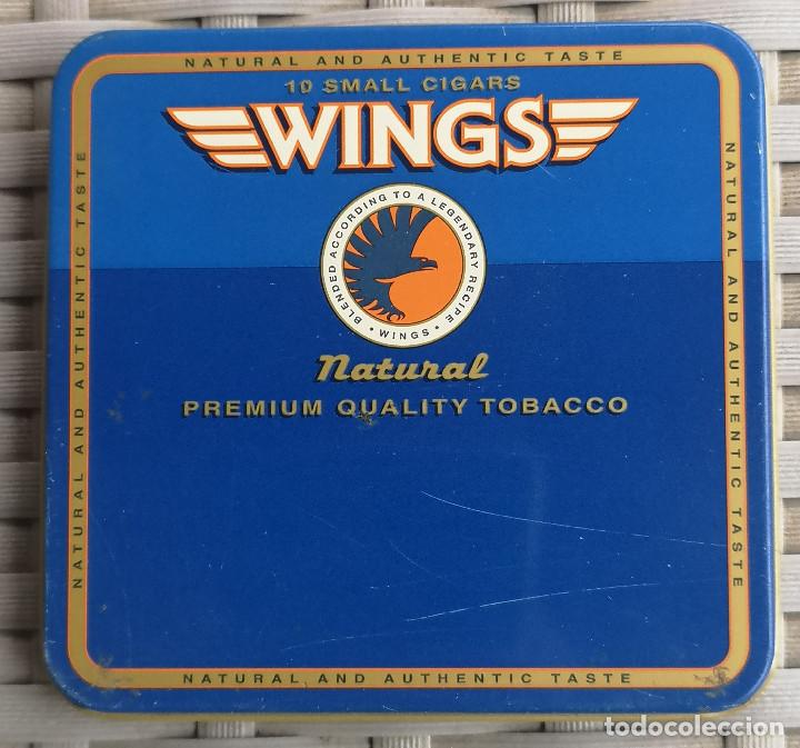 Cajas y cajitas met&aacute;licas: CAJA METALICA - WINGS 10 SMALL CIGARS ( sin adhesivo FUMAR MATA )