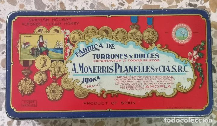 Caixas e caixinhas met&aacute;licas: CAJA METALICA - TURRONES MONERRIS PLANELLES ( JIJONA ALICANTE )