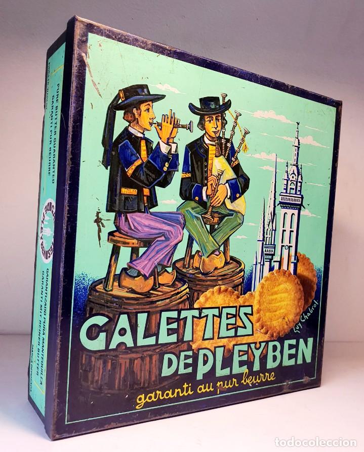 Cajas y cajitas met&aacute;licas: GALETTES DE PLEYBEN *** FRANCIA - Foto 1