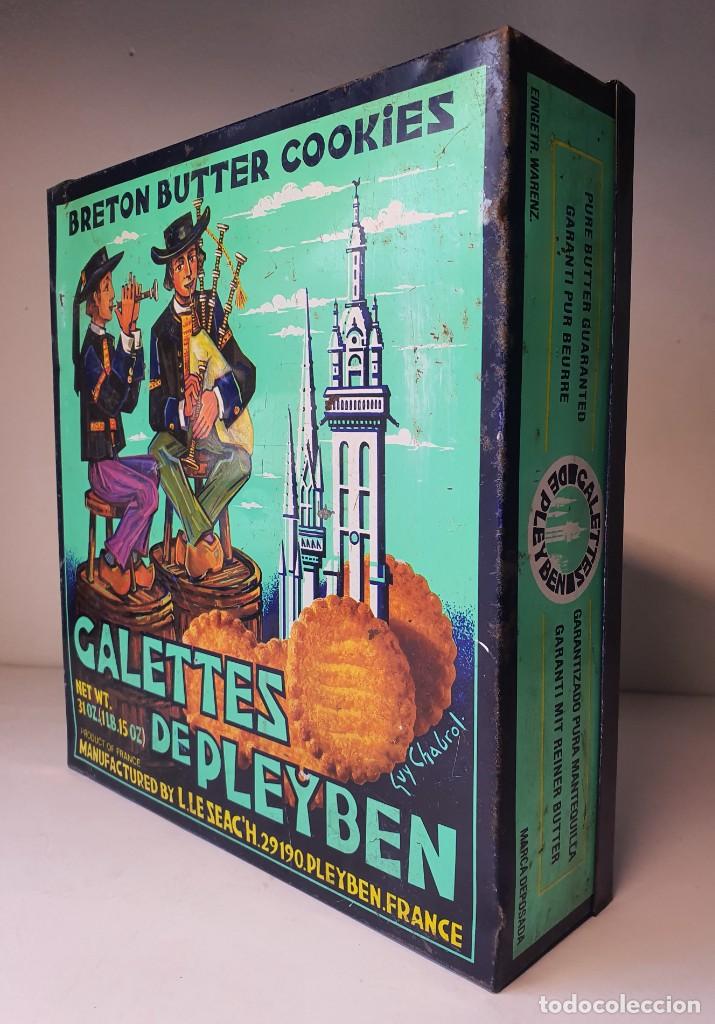 Cajas y cajitas met&aacute;licas: GALETTES DE PLEYBEN *** FRANCIA - Foto 2