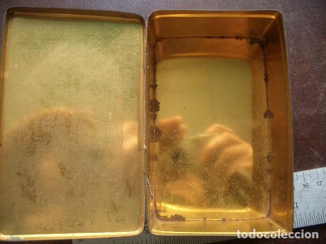 Cajas y cajitas met&aacute;licas: Caja de azafr&aacute;n antigua - Foto 7