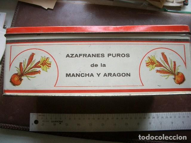Cajas y cajitas met&aacute;licas: Caja de azafr&aacute;n de La Mancha y Arag&oacute;n. - Foto 2