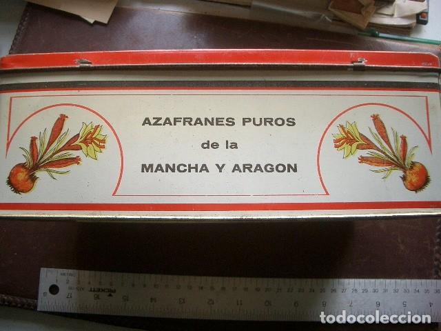 Cajas y cajitas met&aacute;licas: Caja de azafr&aacute;n de La Mancha y Arag&oacute;n. - Foto 4