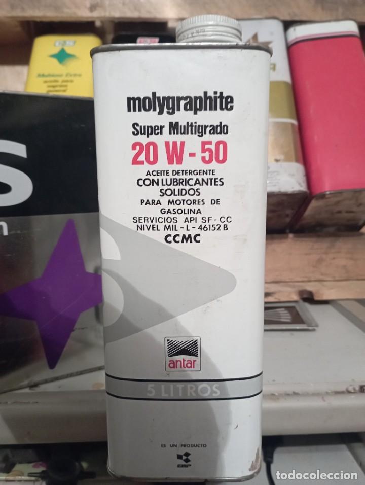 Cajas y cajitas met&aacute;licas: Lata aceite Molygrafite - Foto 2